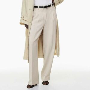 Aritzia Wilfred Effortless Pant cream size 0